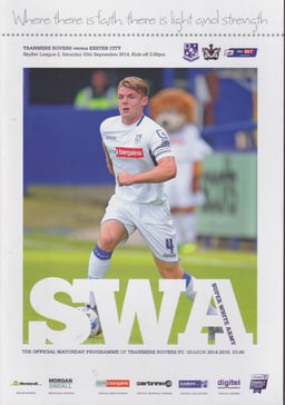 Tranmere Rovers v Exeter City Match Programme 2014-09-20